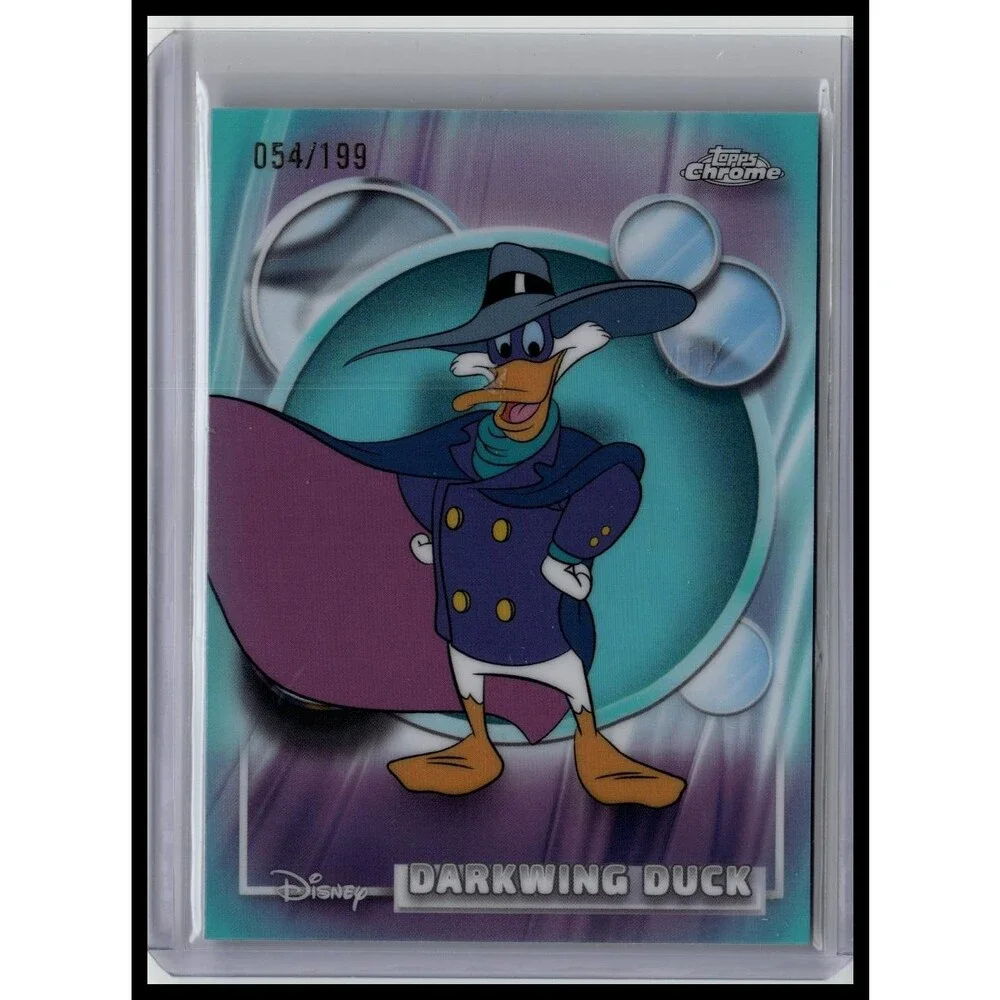 2026 Topps Chrome Disney Darkwing Duck #135 Aqua Refractor